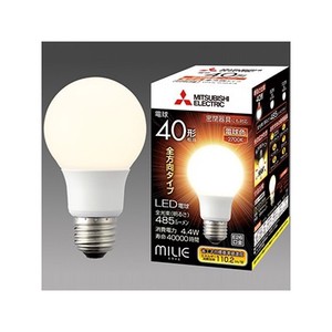 LED電球 《MILIE ミライエ》 全方向タイプ 一般電球形 40W形相当 全光束485lm 電球色 LDA4L-G/40/S-A