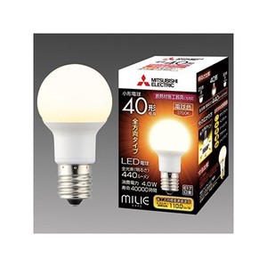 LED電球 《MILIE ミライエ》 全方向タイプ 小形電球形 40W形相当 全光束440lm 電球色 LDA4L-G-E17/40/S-PS