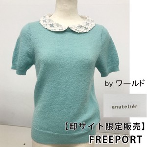 Sweater/Knitwear Knitted Tops With collar
