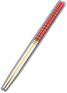 竹製 歌舞伎菜箸 赤