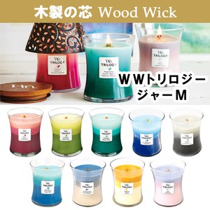 ■LED・キャンドル特集■　【Wood　Wickシリーズ】　WWトリロジージャーM