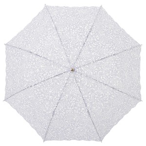 【晴雨兼用】折傘　UVケア加工　T/Cオパールエンブ　更紗柄