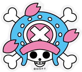 ONE PIECE（ワンピース）ステッカー/OPS-70　チョッパー海賊旗