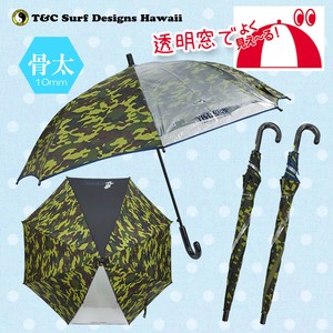 【T&C Surf Designs Hawaii】子供用雨傘　1駒透明ビニール迷彩柄