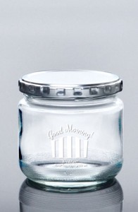 《日本製》キャニスターS（ホワイト）【ガラス瓶】【保存容器】