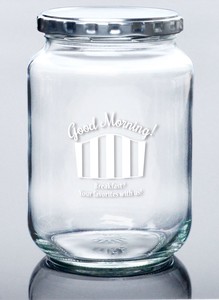 《日本製》キャニスターL（ホワイト）【ガラス瓶】【保存容器】