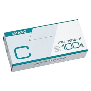 アマノ タイムカード(100枚入)C C 00011122
