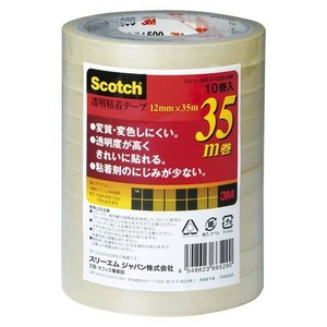 スリーエム 透明粘着テープ500シリーズ(大巻) 500-3-1235-10P 00000293