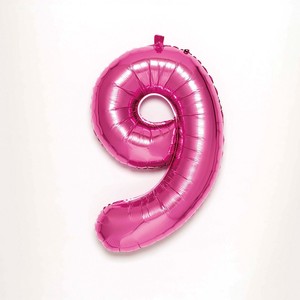 < バルーン >NUMBER BALLOON SFNP-09 pink9