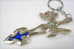 Made in Japan Souvenir Dragon Attached Watermark Key Ring