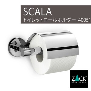 トイレットロールホルダー｜40051 SCALA (トイレットペーパーホルダー 壁付け フタ付)