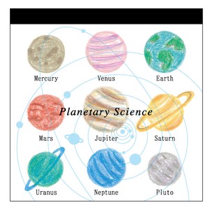 STUDY HOLIC Memo pad Square Planet