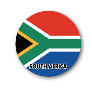国旗缶バッジNO. CBFG-092 SOUTH AFRICA (南アフリカ)