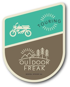 OD-14/TOURING/ツーリング/OUTDOOR FREAKステッカー/アウトドアシリーズ