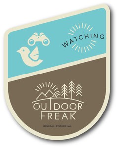OD-15/WATCHING/観察/OUTDOOR FREAKステッカー/アウトドアシリーズ