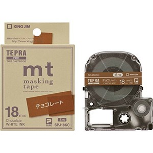 KINGGIM Tepra PRO Tape Chocolate White character 18 3 3