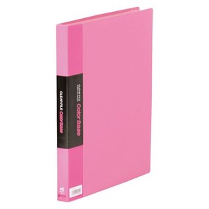 KINGJIM Filing Item Pink Folder Clear