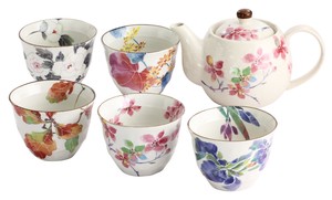 Mino Ware Gift Flower 5 Pot Tea Utensils