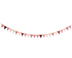 Merry Party Flag Land Pink Party Decoration