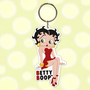【Betty Boop】ラバー キーリング（キーホルダー）BB-KC-KR004
