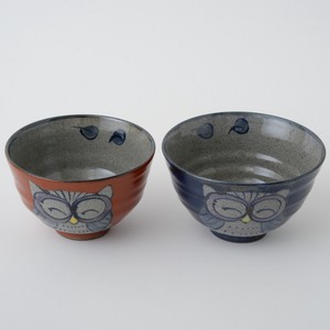 HASAMI Ware with box Hand-Painted Owl Hand-Painted