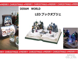 即納分のみ【スパイス】【2017クリスマス】クリスマス DREAM WORLD LEDブックオブジェ