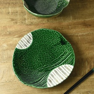 美浓烧 大餐盘/中餐盘 变形 日式餐具 28cm 日本制造