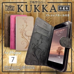 手帳カバーKUKKA　IPHONE7用