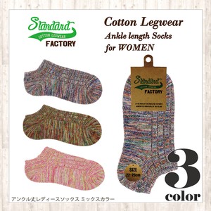 Ankle Socks Mix Color Colorful Socks Cotton Ladies Short Length