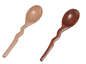 Handle Design wooden Wave Spoon 2 type