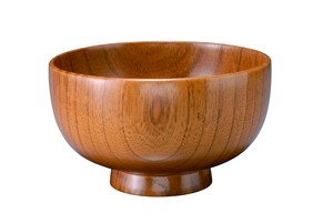 wooden Hotei Soup Bowl