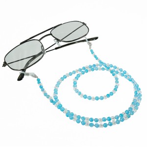 ブルーメノウ×水晶 メガネチェーン 眼鏡チェーン グラスコード