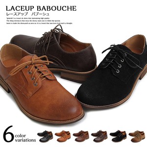 Plain Antique Babouche Shoes Lace Shoes Business Casual