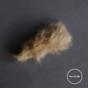 Barrette Rabbit Fur