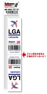 AP-095/LGA/LaGuardia/ラガーディア空港/North America/空港コードステッカー