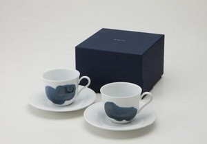 美浓烧 茶杯盘组/杯碟套装 套组/套装 含礼盒/礼盒装 深山 西式餐具 日本制造