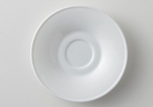深山(miyama.) plue(プルー) 14cmコーヒーソーサー 白磁 裏印なし[日本製/美濃焼/洋食器]