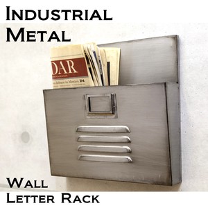 Industrial Metal Wall Letter Rack 1