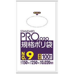 日本サニパック　LT09　規格袋LL0．02／9号　透明 【 ポリ袋・レジ袋 】