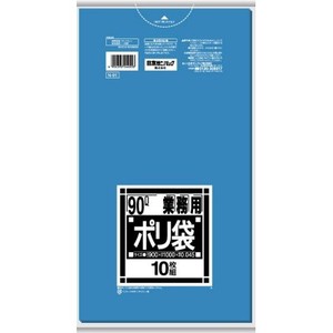 日本サニパック　N91　Nシリーズ90L　青 【 ゴミ袋・ポリ袋 】