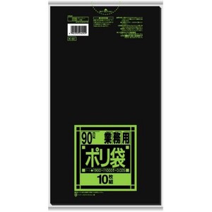 日本サニパック　K92　Kシリーズ90L　黒 【 ゴミ袋・ポリ袋 】