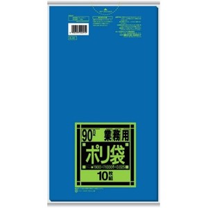 日本サニパック　K91　Kシリーズ90L　青 【 ゴミ袋・ポリ袋 】