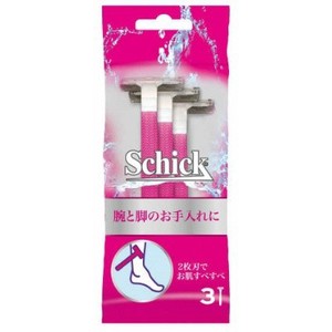 シック(Schick)　シックTディスポ　ボディ・顔用3本　SWDT−3 【 女性用カミソリ 】