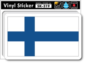 SK-319/国旗ステッカー フィンランド（FINLAND)