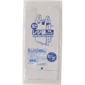 ジャパックス　RJJ−08レジ袋レギュラー西日本25号100枚 【 ポリ袋・レジ袋 】
