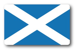 SK-372/国旗ステッカー スコットランド（SCOTLAND) 国旗100円ステッカー スーツケースステッカー