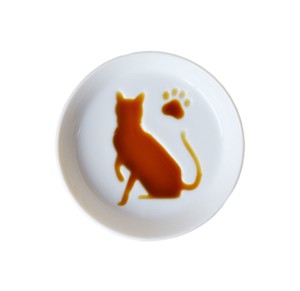 Small Plate Cat Made in Japan