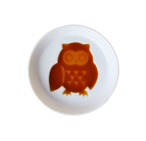 Small Plate Owl Owls Made in Japan