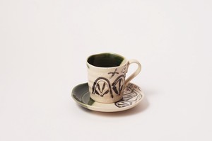 和食器 碗皿 織部掛描絵 コーヒーカップ 日本製