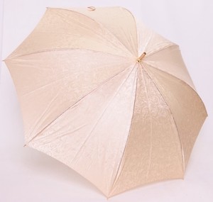 【日本製】絹ジャガード　バラ　晴雨兼用　ショート傘